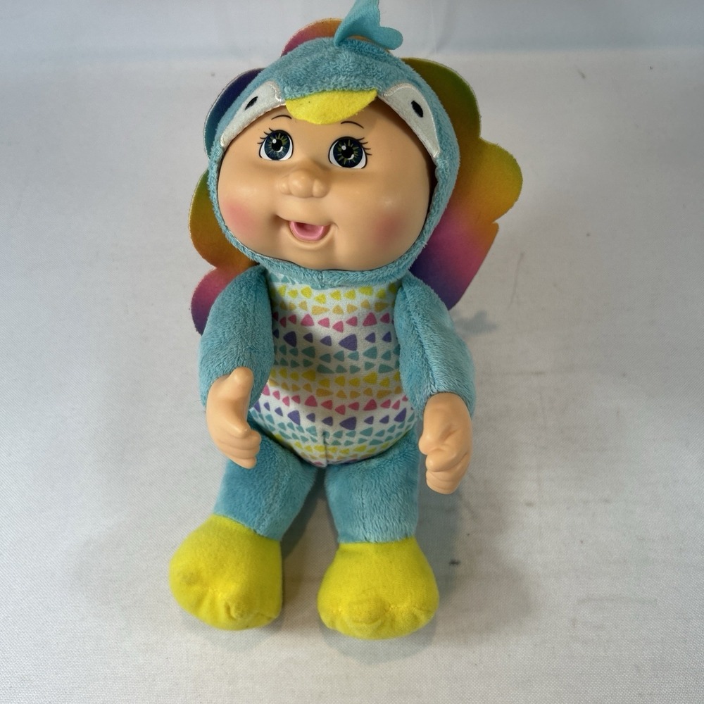 Cabbage Patch Kids Cuties Rainbow Mila Peacock 9 Inch Plush Toy